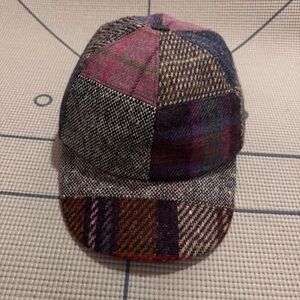 Women’s John Hanly and Co Patchwork Baseball Cap Woven in Ireland 7-3/8 60 cm L